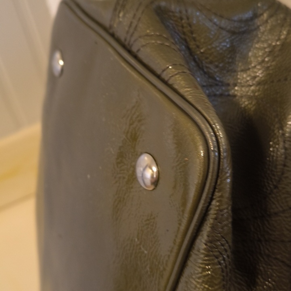 ✨Low Start ✨Coach Olive Green Signature Coated Shoulder Bag - Picture 8 of 11